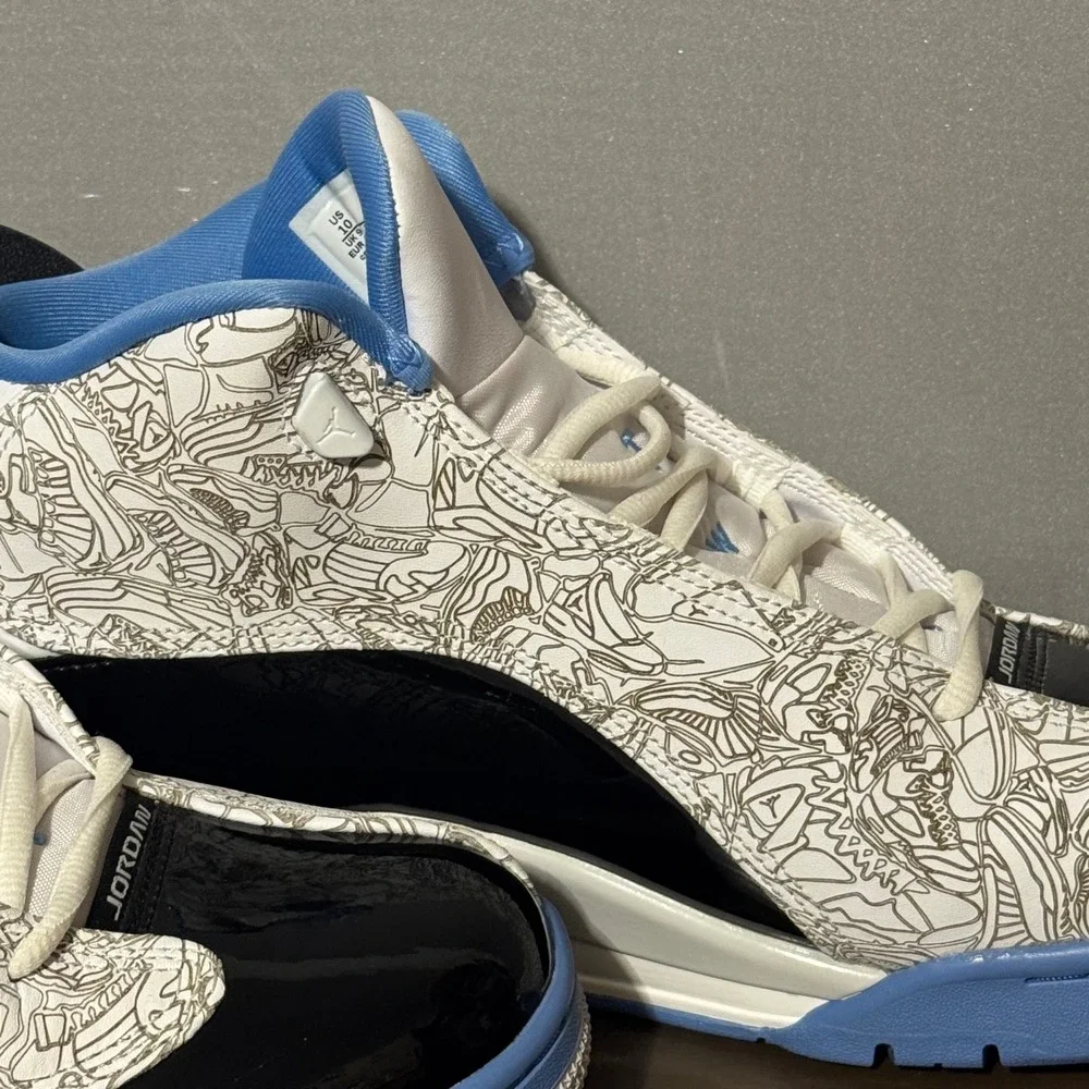 Jordan Mens Basketball Shoes Dub Zero University Laser Etched 311046-114 Size 10